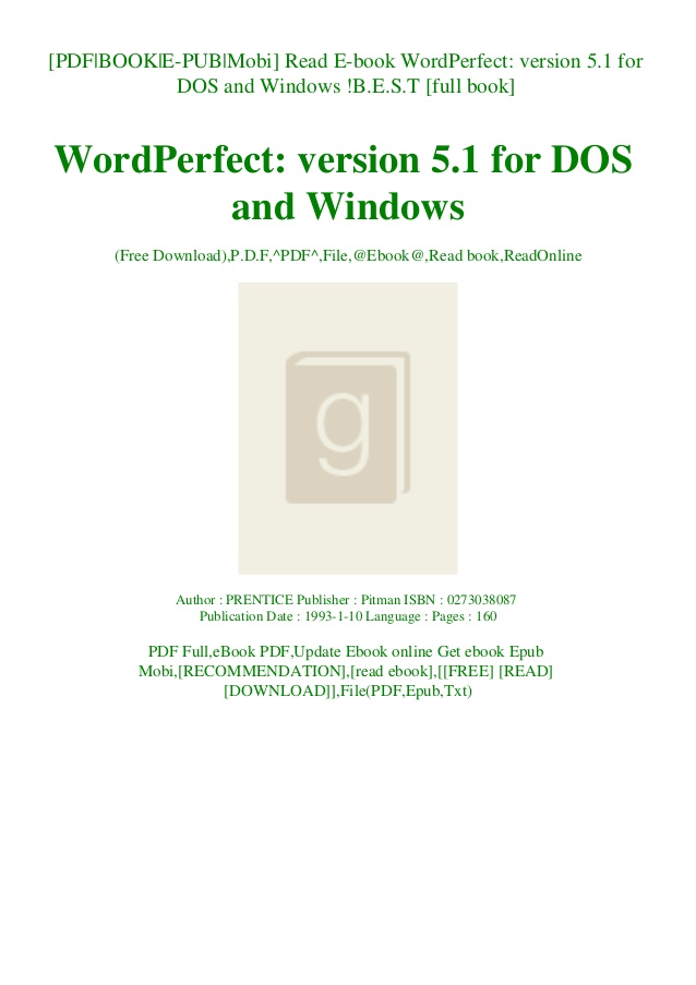 Wordperfect 5.1 Deutsch